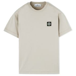 23SS 스톤 가슴패치 라운드 반팔티 베이지 101524113 V0092