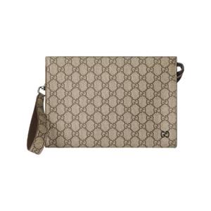 구찌 바이컬러 스몰 파우치 베이지 에보니 768255-FACQC-9773