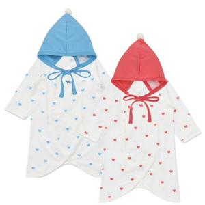 HP블루독베이비25년FW 하트뱀부배내가운+보넷모자세트45A700010304 0100203