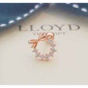 [로이드] 로맨틱 리본포인트 14K GOLD 골드 피어싱 LPFF2125G