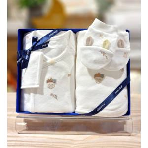 압소바 HK(신생아선물3종)네이처 오가닉 배냇저고리 속싸개세트(25년가을신상) (A2C10105B)