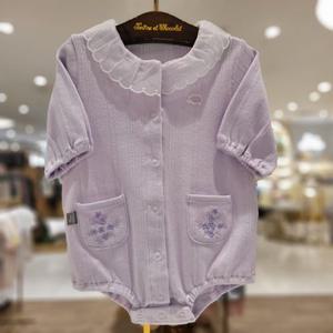 쇼콜라 퍼플플리모달슈트 (TNOUS14UT)여름여아실내복출산백일선물