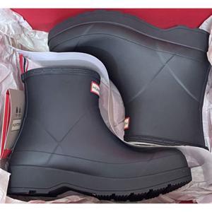 남성 헌터 플레이 쇼트 웰링턴 부츠 블랙 MFS9088RMA-BLK