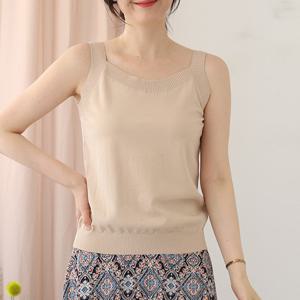 [웬디즈갤러리]골지끈 나시 니트/이너 모임 출근 RKN133