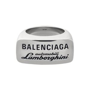 발렌시아가 x 오토모빌리 람보르기니 시그넷 링 샤이니 실버 838742TZ77S1782