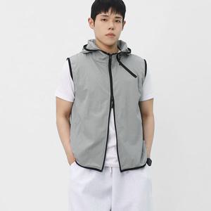 빌리버스 남성 바람막이 조끼 후드 집업 투웨이 우븐 윈드브레이커 BRAT097