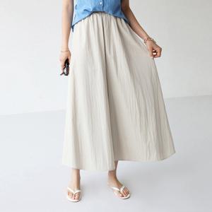 [피핀] 710760 와이드 허리밴딩 치마바지