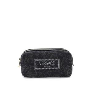 Versace 로고 자수 자카드 집업 세면도구 백 10139251A09741 2BM0V TP934416739