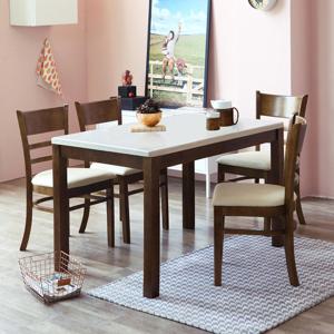 베스트리빙 캘빈 엔틱 4인용 화강암 대리석 식탁 테이블 세트/의자4개