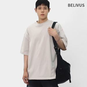 빌리버스 남성 반팔 티셔츠 오버핏 30수 레이어드 박스티 BWV080