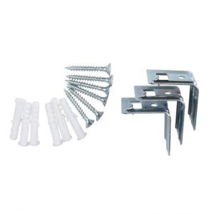 Kotech 벽고정 커튼꺽쇠 소 3ea(커튼레일용)