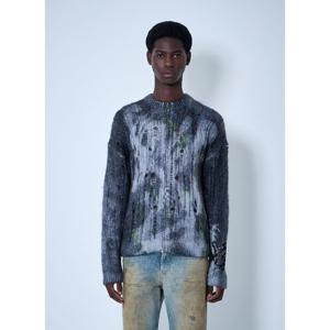 아크네스튜디오 디스트레스 프린트 집업 가디건 B60356 900