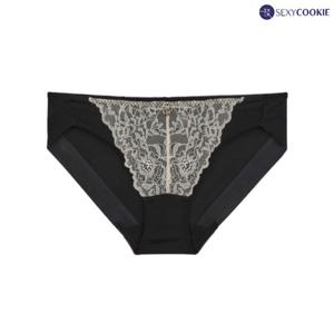 [섹시쿠키]트임 투톤 레이스 헴팬티 SCWPB201