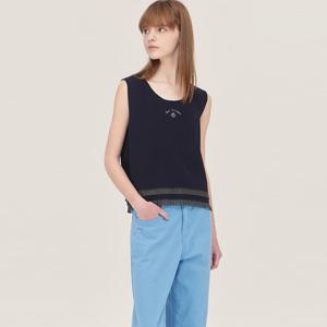 [베네통] 메쉬 패널 슬리브리스 니트_BAKP72531NY