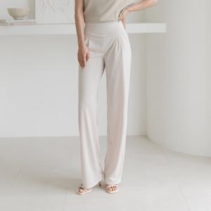 [바네사빈] 냉감 빅밴딩 핀턱 와이드 팬츠 바지 v01188