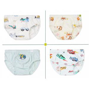 오가닉맘 민카 러플 캠핑멀 코니스남아브리프(삼각팬티)4종세트 (MKFUUP011113)