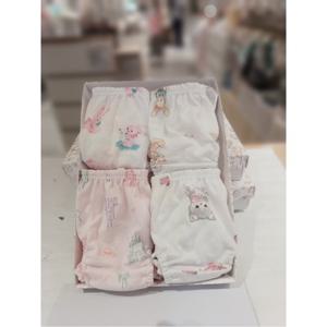 오가닉맘 바닐래빗 캐리 벨꼬뜨니 샤니여아삼각팬티4종세트 (MKFUUP2826)