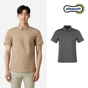 아담스콧 남성 라딜론 사방 스판 반팔 티셔츠 AS2526TS101