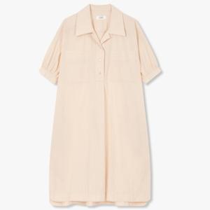 [톰보이]투포켓 볼륨소매 셔츠카라 원피스 (9105241204)