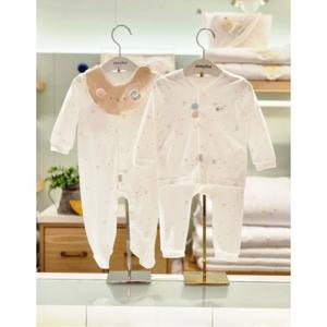 압소바 HK(25년가을)싹싹 뱀부우주복 내의세트(아가선물2종) (A2C10330KK)