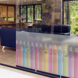 아트박스/꾸밈 cm117-색연필친구들 글라스_글라스시트지