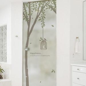 아트박스/꾸밈 im432-푸르른자작나무_유리문시트지