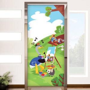 아트박스/꾸밈 ip568-미운오리의그림그리기_현관문시트지