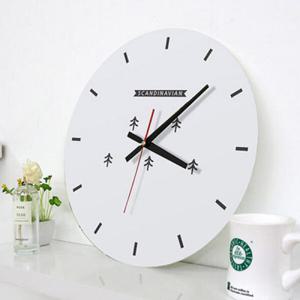 아트박스/꾸밈 im450-북유럽트리패턴_인테리어벽시계