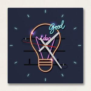 아트박스/꾸밈 cb304-전구모양네온사인_인테리어벽시계