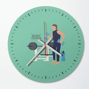 아트박스/꾸밈 cg018-헬스와요가_인테리어벽시계