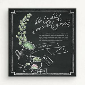 아트박스/꾸밈 iw230-초크아트_식물_노프레임