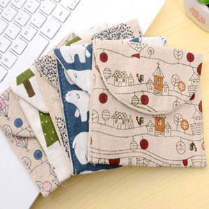 아트박스/빠띠라인 리넨 여성용품 파우치