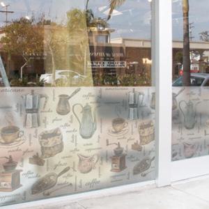 아트박스/꾸밈 im390-빈티지커피패턴_글라스시트지