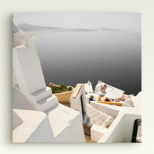 아트박스/꾸밈 cy686-포인트산토리니_바다풍경_노프레임액자