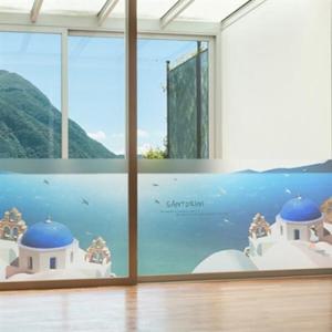 아트박스/낭만창고 dgho092-산토리니의 푸른바다-반투명시트지