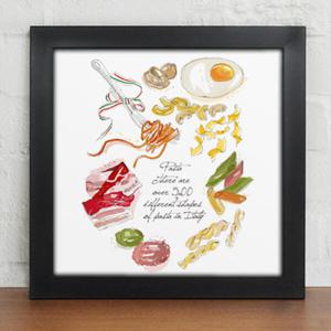 아트박스/꾸밈 cy853-파티음식_화이트 _디자인액자