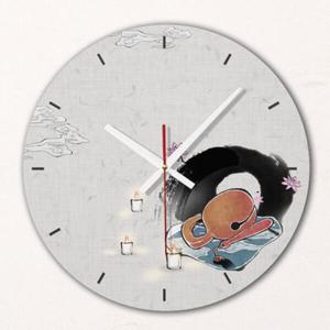 아트박스/꾸밈 is515-목탁과촛불_인테리어벽시계