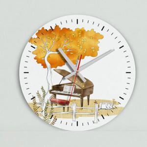 아트박스/꾸밈 is523-은행나무밑피아노_인테리어벽시계
