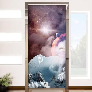 아트박스/꾸밈 cj192-설산에서본우주_현관문방문시트지
