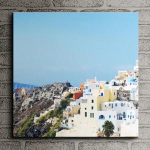 아트박스/꾸밈 cz148-화창한날의산토리니풍경_노프레임액자