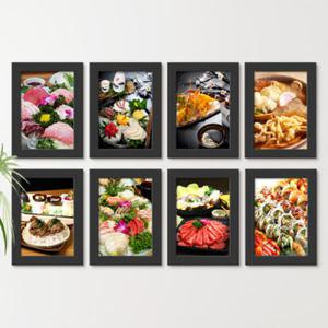 아트박스/꾸밈 iw962-세계의대표음식_일식_중식_액자세트