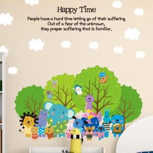 아트박스/뭉키데코 Kids D.I.Y Sticker_주주 친구들과 푸른나무