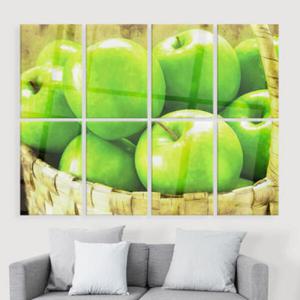 아트박스/꾸밈 ii137-아크릴액자_초록사과바구니(초대형)