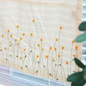 아트박스/모모제작소 뮤즈 자수 북유럽 코튼 가리개커튼 80x160