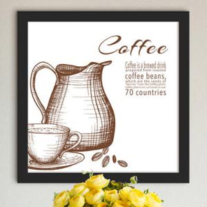 아트박스/꾸밈 ct217-브라운앤화이트빈티지커피_인테리어액자