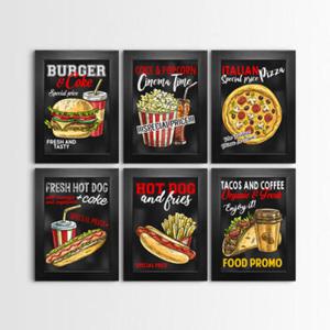 아트박스/꾸밈 cu439-오리지널패스트푸드_액자세트