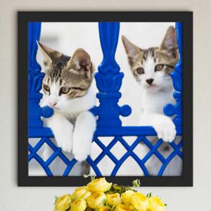 아트박스/꾸밈 ct239-산토리니섬의고양이들_인테리어액자