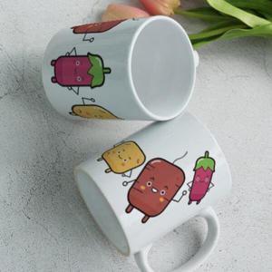 아트박스/꾸밈 ij540-디자인머그컵2p-식재료캐릭터2