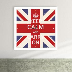 아트박스/꾸밈 cu512-킵캄앤캐리온_유니언잭_액자벽시계