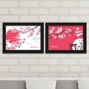 아트박스/꾸밈 ct494-일본의벚꽃풍경_액자세트